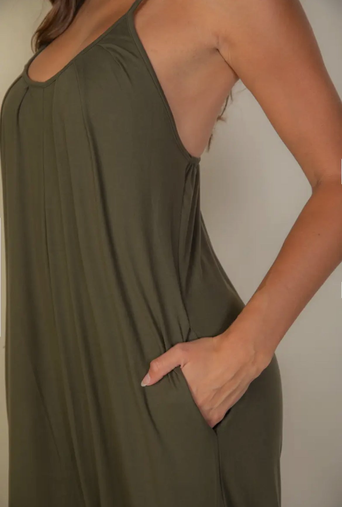 VELA Olive Jumpsuit
