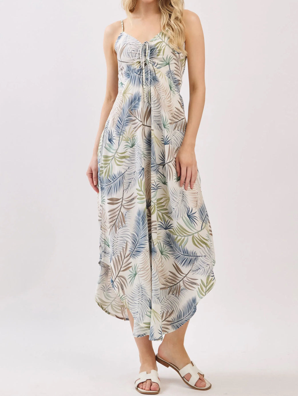 AKALA Blue Leaf Dress