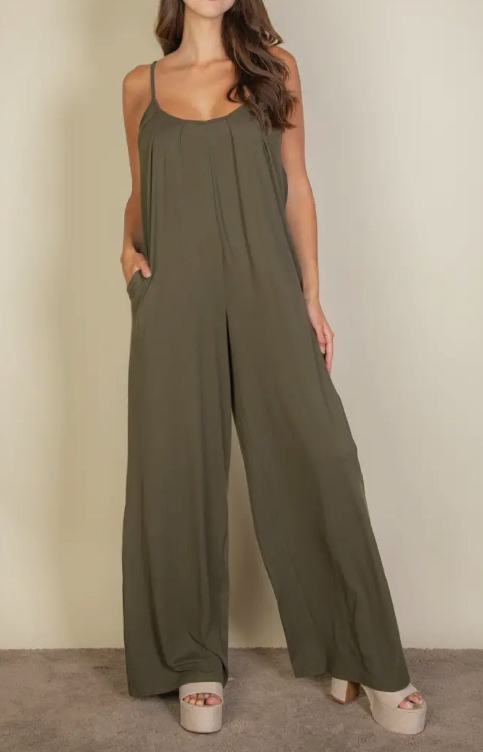 VELA Olive Jumpsuit