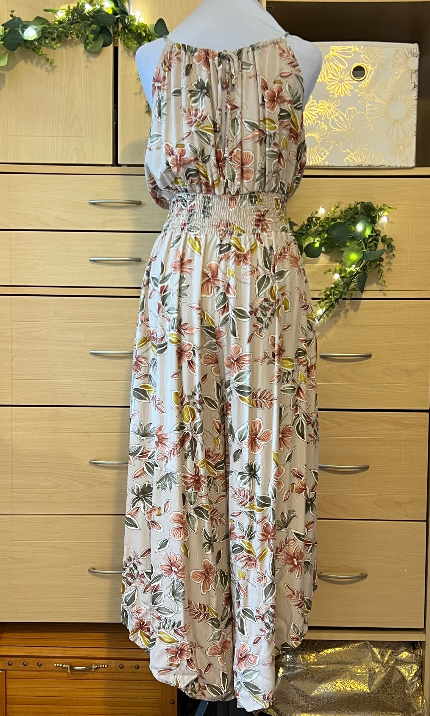 TIFFANY Floral Halter Jumpsuit