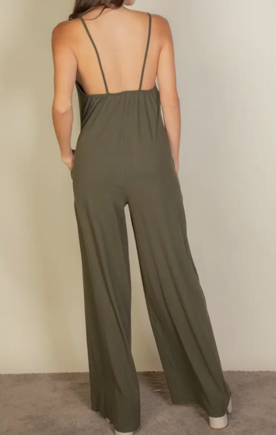 VELA Olive Jumpsuit