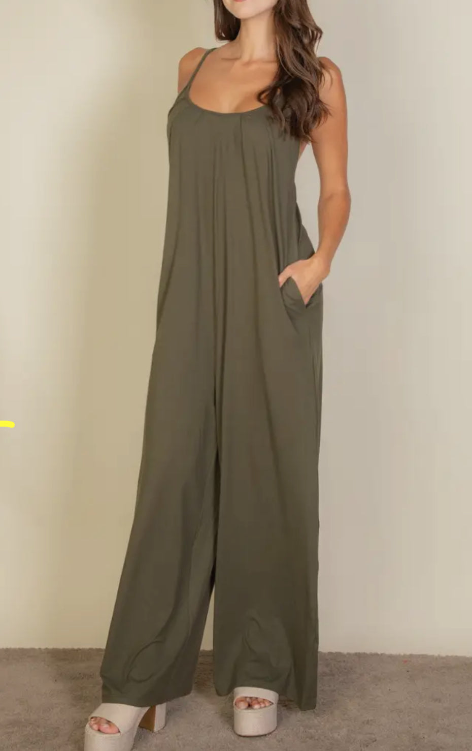 VELA Olive Jumpsuit