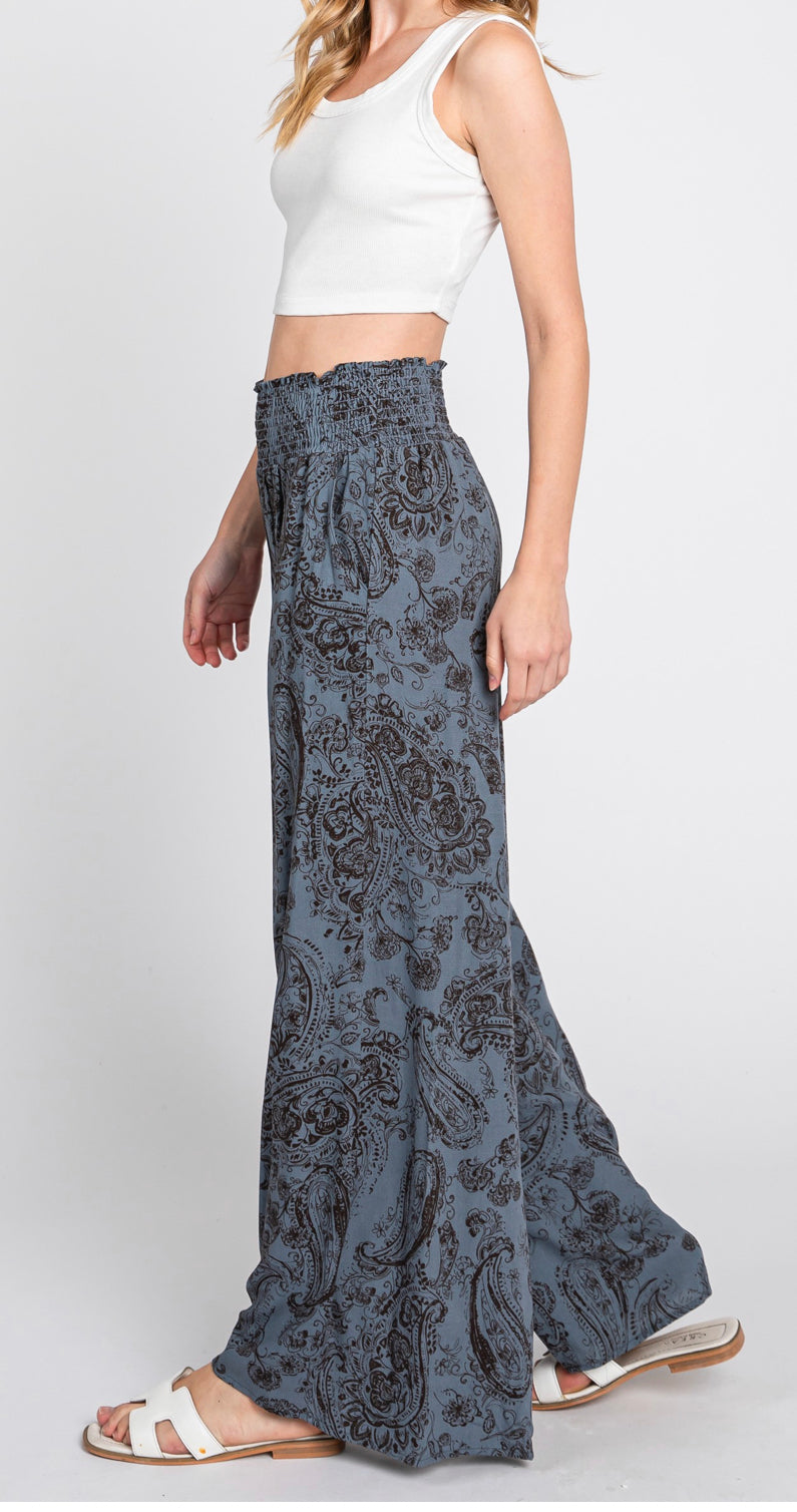 PILI Wide Leg Pants with Pockets