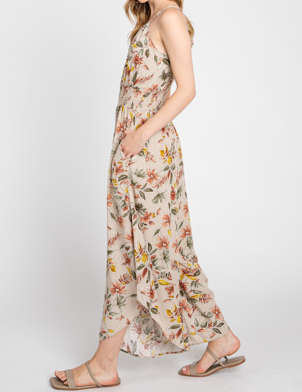 TIFFANY Floral Halter Jumpsuit