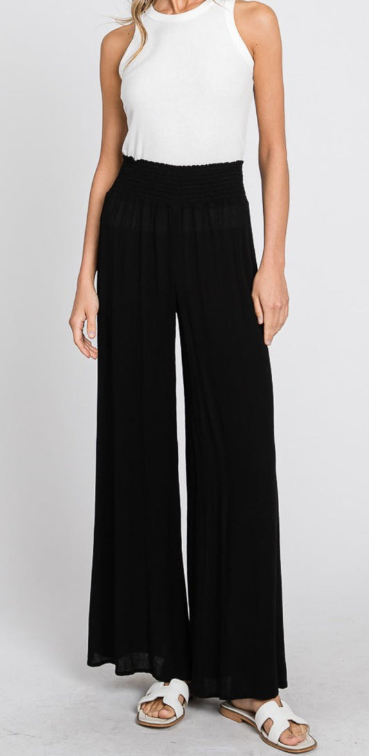 BELLA Black Wide Leg Pant