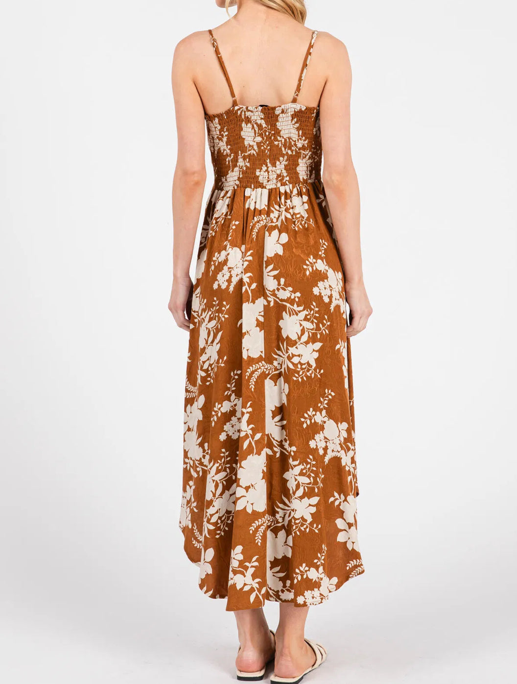 AKALA Caramel Floral Dress