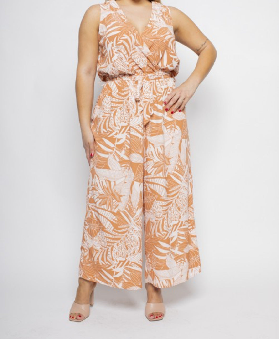 LEHUA Plus Size Tropical Jumpsuit