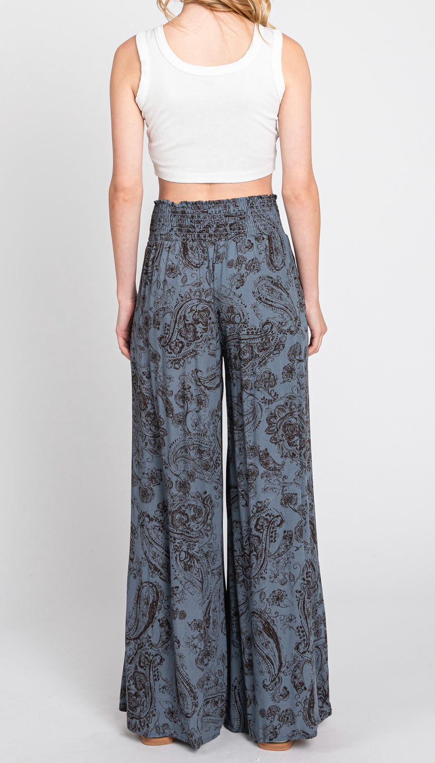 PILI Wide Leg Pants with Pockets