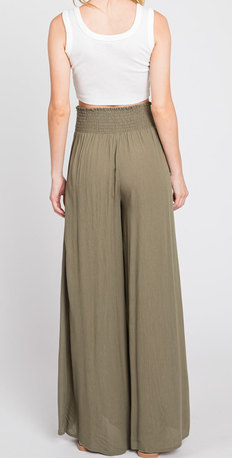 BELLA Olive Wide Leg Pant