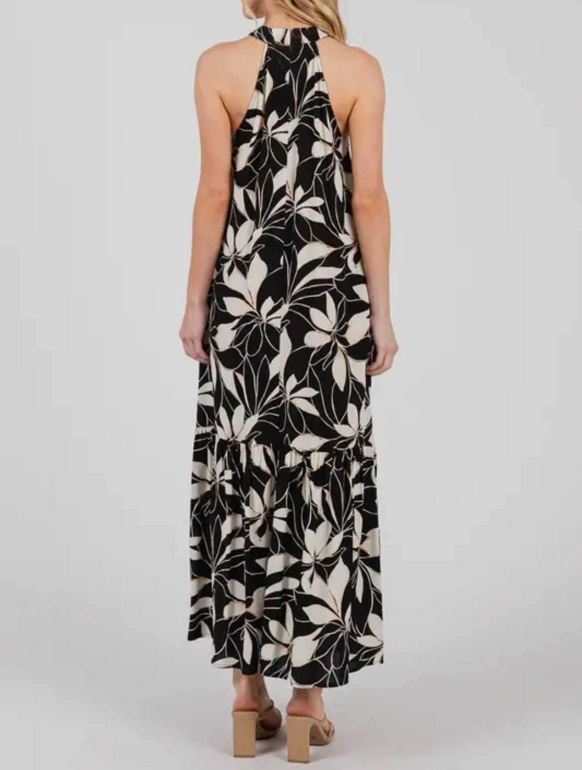 LEILANI Floral Halter Dress