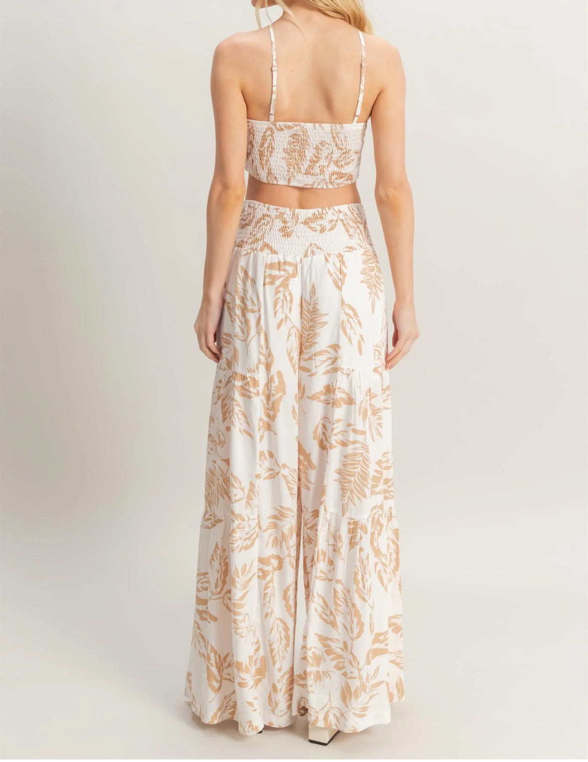 MAILE Halter Top Wide Leg Pant Set