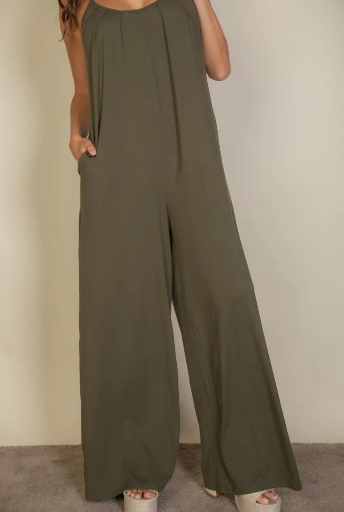 VELA Olive Jumpsuit