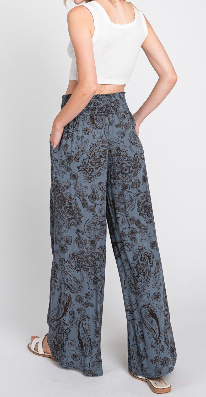 PILI Wide Leg Pants with Pockets
