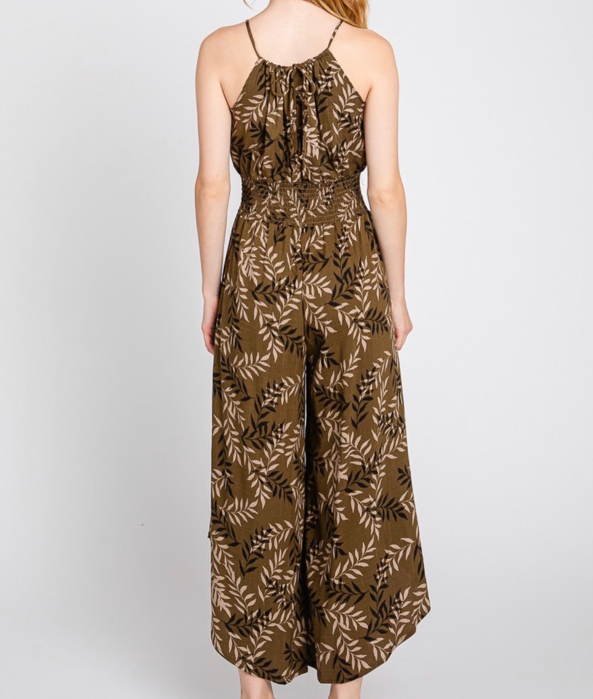 FERN Pocket Halter Jumpsuit