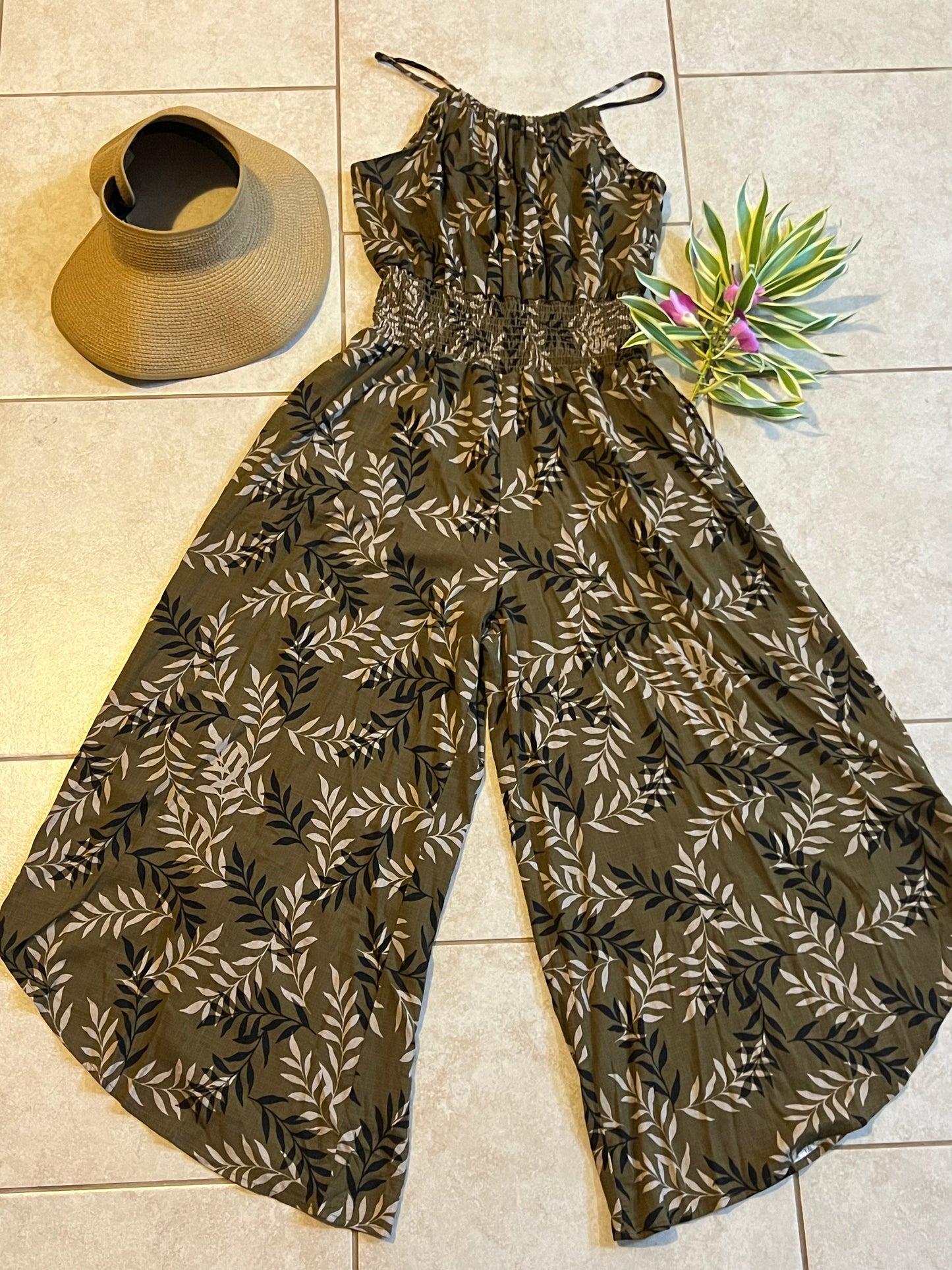 FERN Pocket Halter Jumpsuit