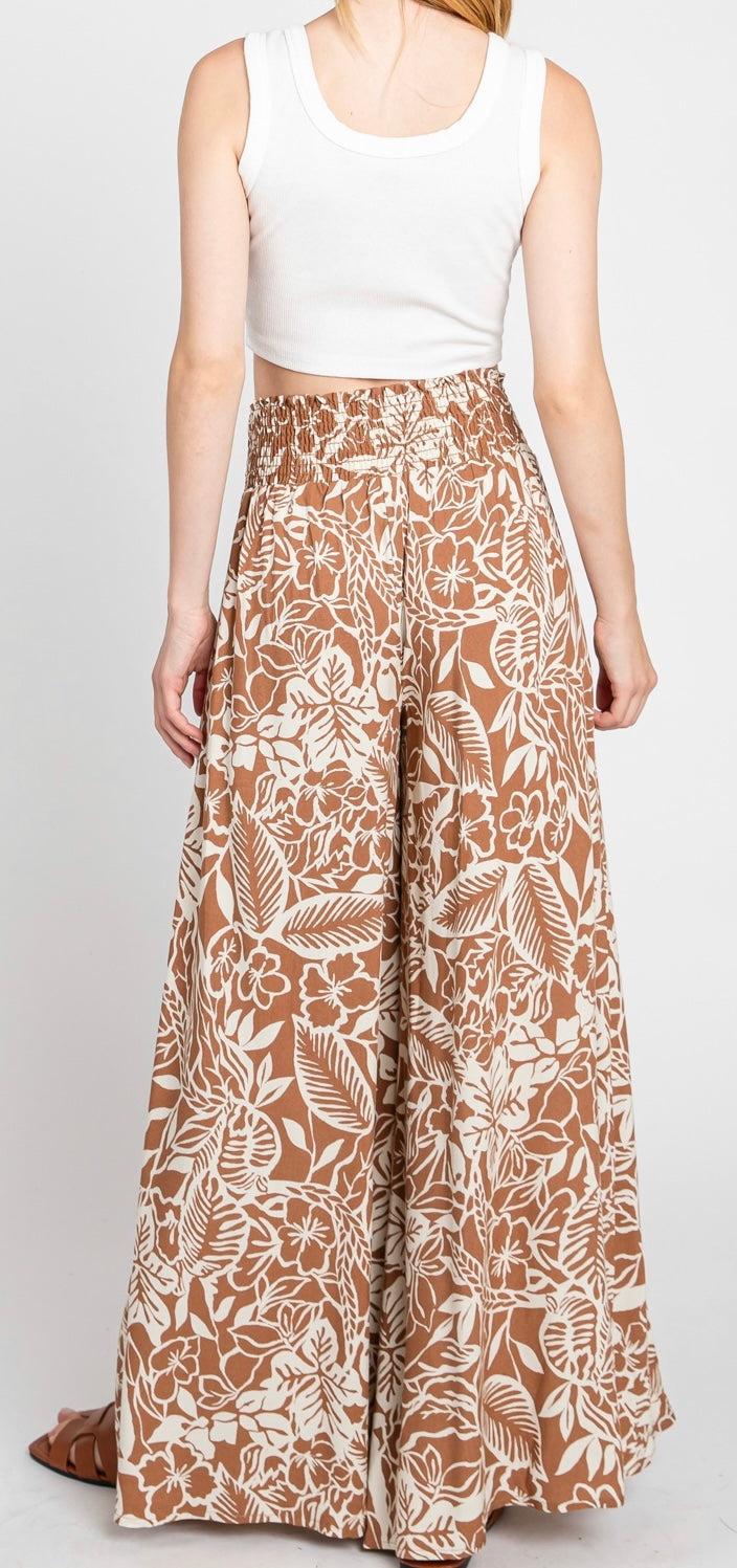 KAHI Amber Floral Pants with Pockets